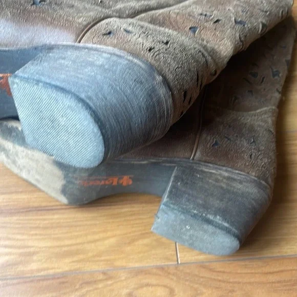 Laredo "Miranda" Western Festival Tan / Crazy Horse Boots Size 9 - Picture 5 of 8